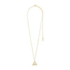 Pilgrim Focus Triangle Pendant Necklace, Gold