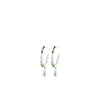 Pilgrim Force Beaded Large Hoops, Silver