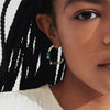 Pilgrim Force Semi-Precious Stone Hoops, Silver