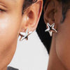 Pilgrim Force Starfish Earrings, Silver