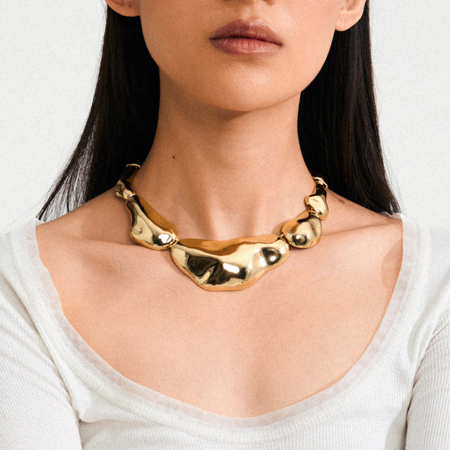 FREE statement necklace goldplated