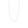 Pilgrim Friends Crystal Chain Necklace, Silver