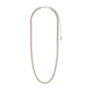 Pilgrim Fuchsia Curb Chain Necklace, Silver