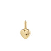 Pilgrim Full Heart Pendant Charm, Gold