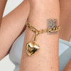 Pilgrim Full Heart Pendant Charm, Gold