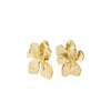 Pilgrim Halen Floral Statement Earrings, Gold