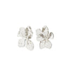 Pilgrim Halen Floral Statement Earrings, Silver