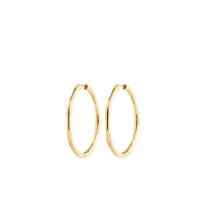 Pilgrim Haze Hoop Earrings, Gold