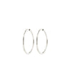 Pilgrim Haze Hoop Earrings, Silver