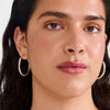 Pilgrim Haze Hoop Earrings, Silver