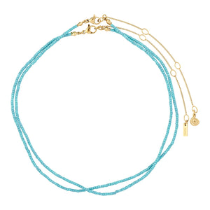 Pilgrim Haze Set of 2 Layering Necklace, Blue