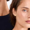 Pilgrim Haze Shell Earrings, Gold