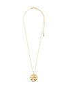 Pilgrim Heat Coin Pendant Necklace, Gold