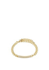 Pilgrim Heat Curb Chain Crystal Bracelet, Gold