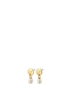 Pilgrim Heat Pearl Earrings, Gold