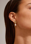 Pilgrim Heat Pearl Earrings, Gold