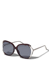Pilgrim Hella Sunglasses, Dark Red