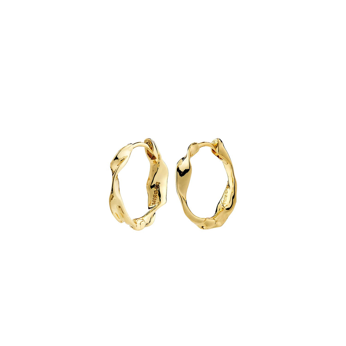 Pilgrim Here Hoop Earrings, Gold
