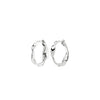 Pilgrim Here Hoop Earrings, Silver