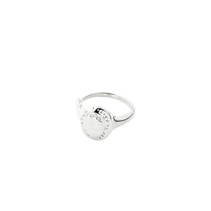 Pilgrim Here Adjustable Ring, Silver