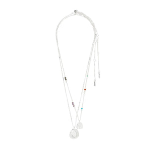 Pilgrim Here Set of 2 Necklaces, Silver