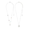 Pilgrim Here Set of 2 Necklaces, Silver