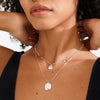 Pilgrim Here Set of 2 Necklaces, Silver
