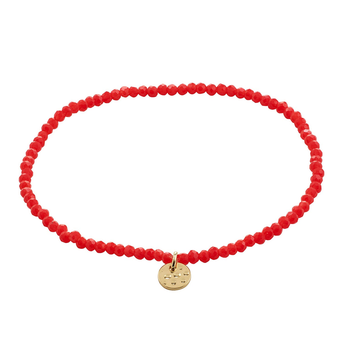 Pilgrim Indie Beaded Bracelet, Red