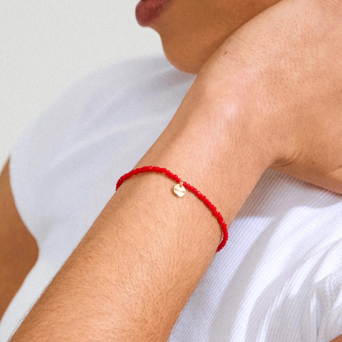 Pilgrim Indie Beaded Bracelet, Red
