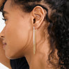 Pilgrim Inner Chain Earrings, Silver & Gold