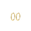 Pilgrim Inner Hoop Earrings, Gold