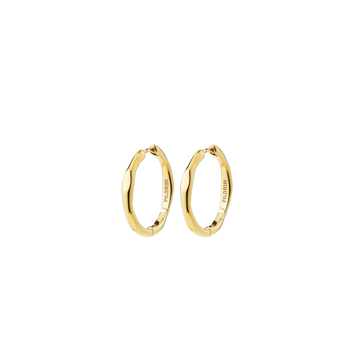 Pilgrim Inner Hoop Earrings, Gold