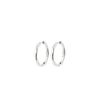 Pilgrim Inner Hoop Earrings, Silver