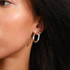 Pilgrim Inner Hoop Earrings, Silver