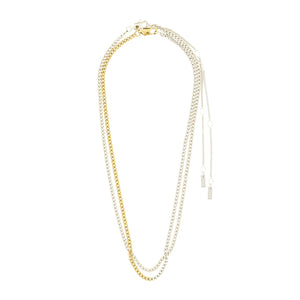 Pilgrim Inner Set of 2 Necklaces, Silver & Gold