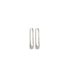 Pilgrim Instant Long Hoop Earrings, Silver