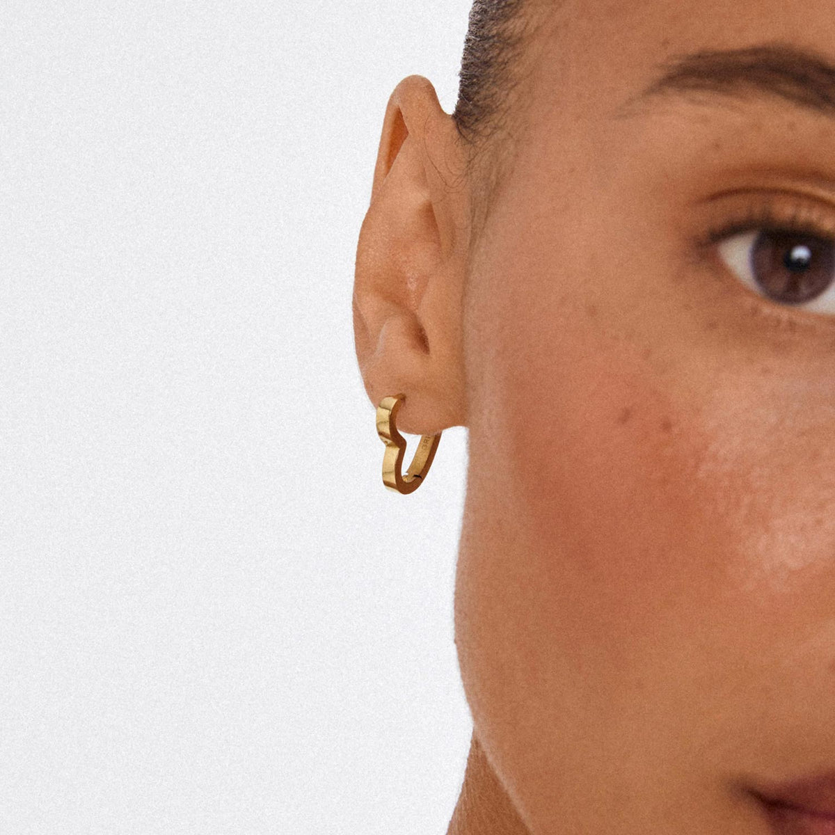 Pilgrim Ivarin Heart Earrings, Gold