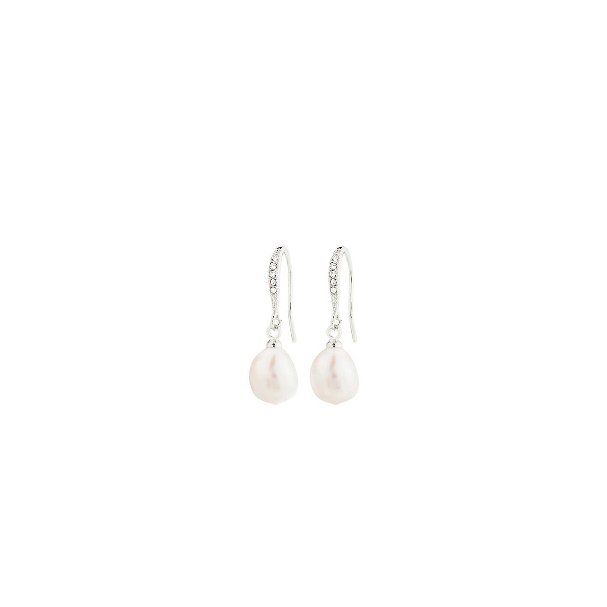 Pilgrim Jasmin Pearl Earrings, Silver