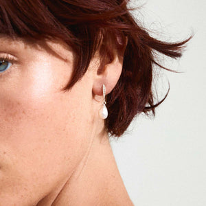 Pilgrim Jasmin Pearl Earrings, Silver