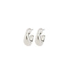 Pilgrim Jennings Half Hoop Earrings, Silver