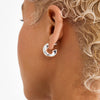 Pilgrim Jennings Hoop Earrings, Silver