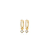 Pilgrim Joa Crystal Hoop Earrings, Gold