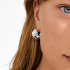 Pilgrim Johnnie Hoop Earrings, Silver