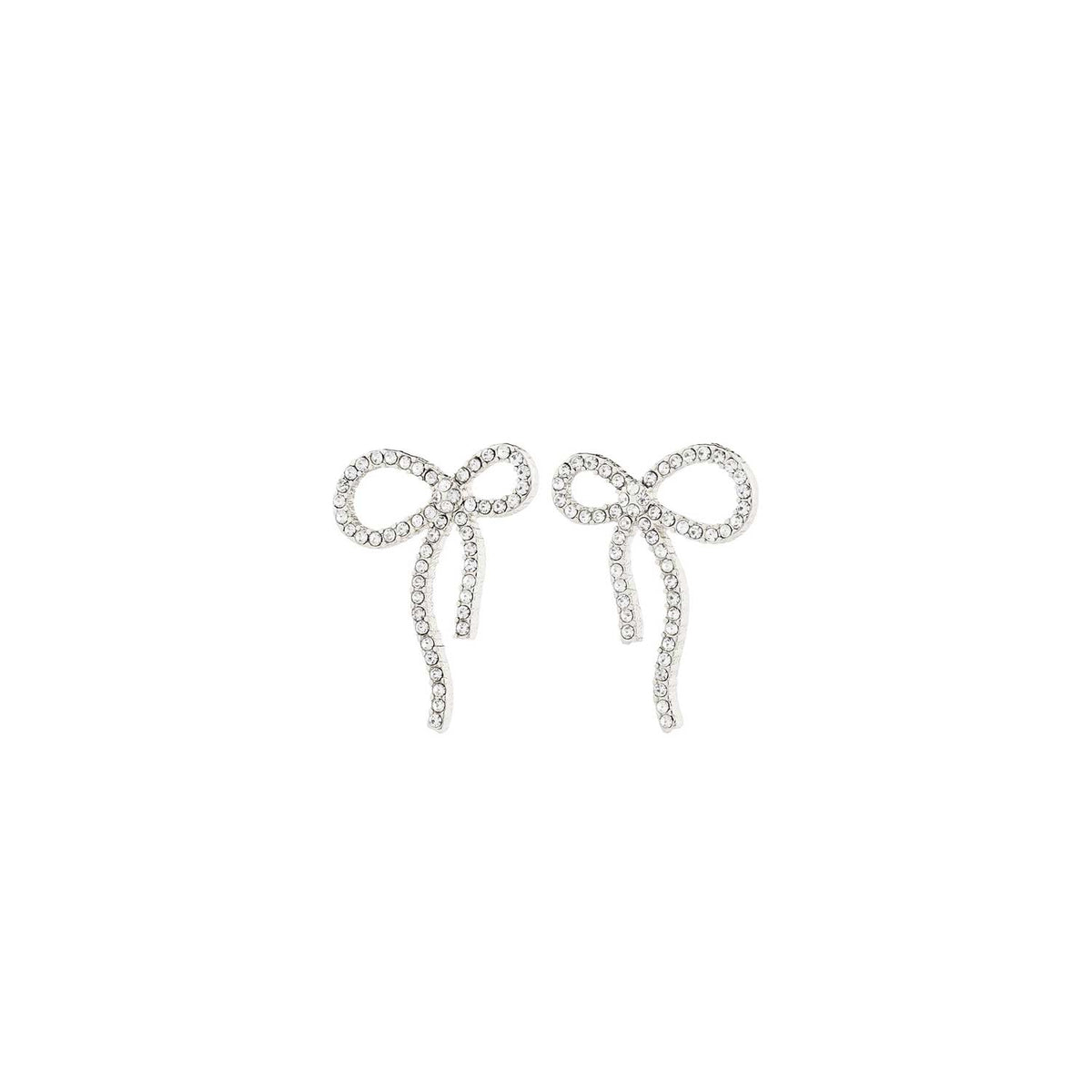 Pilgrim Jolanta Bow Earrings, Silver