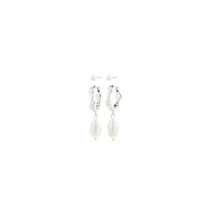 Pilgrim Jonne Set of 2 Pearl Earrings, Silver