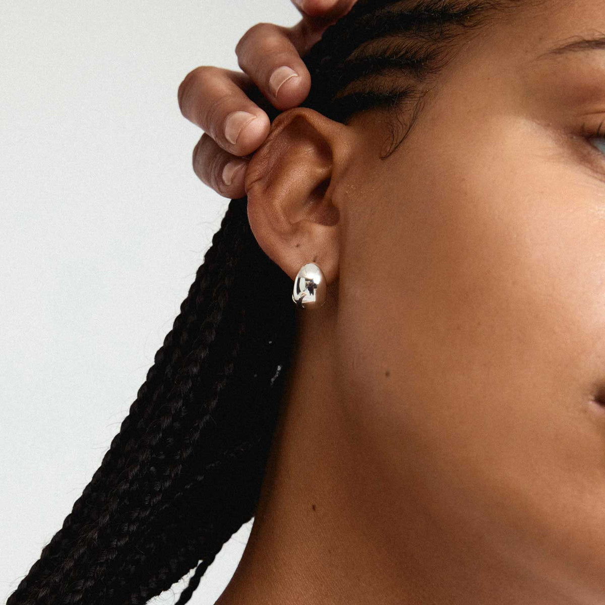Pilgrim Jua Earrings, Silver