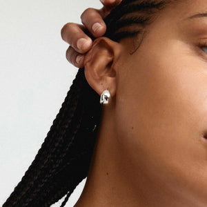 Pilgrim Jua Earrings, Silver