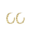 Pilgrim Julita Large Semi-Hoop Earrings, Gold