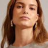 Pilgrim Julita Large Semi-Hoop Earrings, Gold