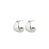 Pilgrim Kasia Semi-Hoop Earrings, Silver